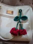 Handmade Crochet Flower Bag Charm