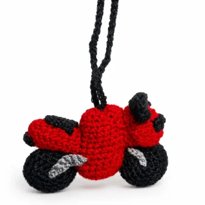 crochet Bike Bag Charm