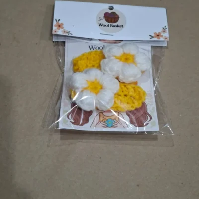 Crochet Hair Clips Pair