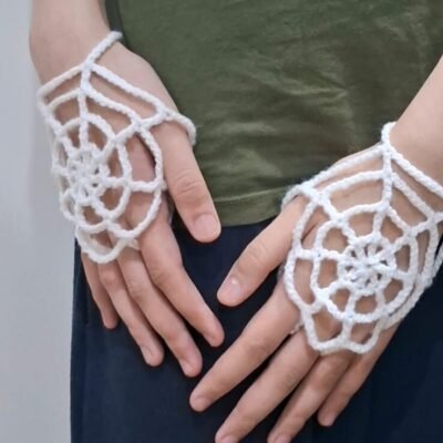 Crochet Spiderman Waistbelt/bandana & Gloves