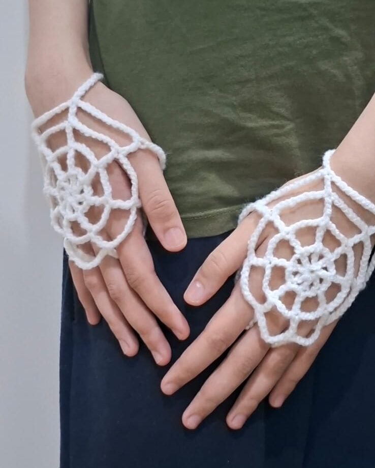 Crochet Spiderman Waistbelt/bandana & Gloves
