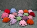 Crochet fish keychain