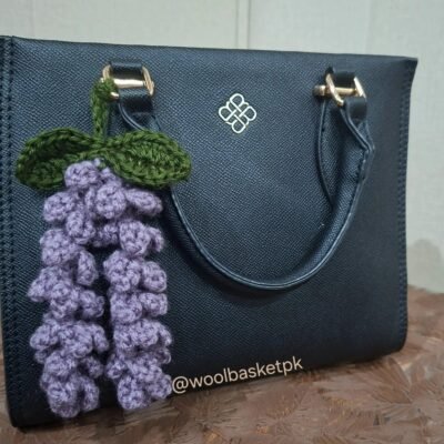Handmade Crochet Lavender Bag Charm