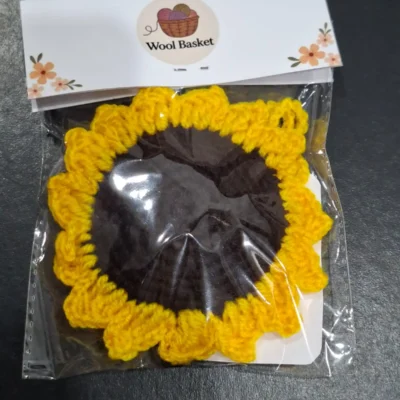 Crochet Hope Sunflower Bagcharm
